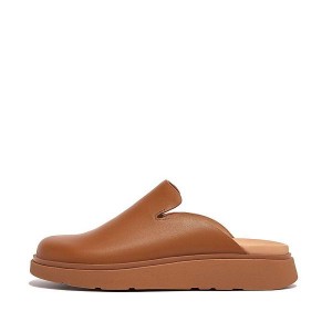 FitFlop Gen-Ff Leather Women's Mules Light Brown | 260NOJASZ