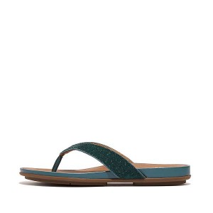 FitFlop Gracie Opul Women's Flip Flops Grey / Blue | 658IJBXOG