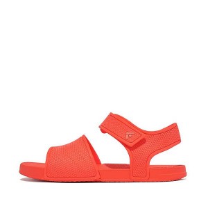 FitFlop Iqushion Junior Ergonomic Back-Strap Kids' Sandals Orange | 954SZCDUV