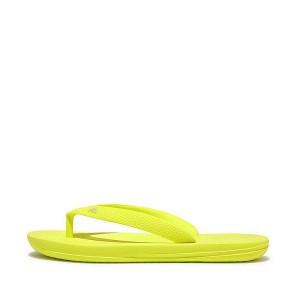 FitFlop Iqushion Junior Ergonomic Kids' Flip Flops Yellow | 548WEKBIC