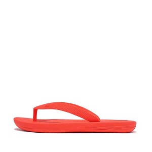 FitFlop Iqushion Junior Ergonomic Kids' Flip Flops Orange | 763TGOSEW