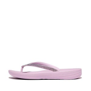 FitFlop Iqushion Ombre Sparkle Women's Flip Flops Purple | 179SIWNQC