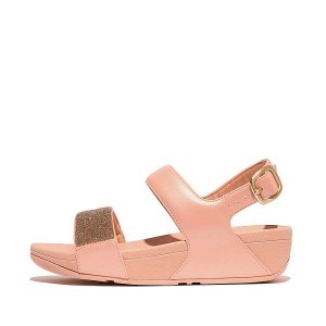 FitFlop Lulu Opul Back-Strap Women's Sandals Coral / Gold | 097BVXLSY