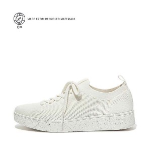 FitFlop Rally E01 Multi Knit Women's Sneakers Cream | 198HROPLE