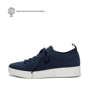 FitFlop Rally E01 Multi Knit Women's Sneakers Navy | 089RKPOMN