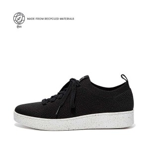 FitFlop Rally E01 Multi Knit Women's Sneakers Black | 591ZGAITH