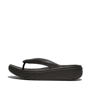 FitFlop Relieff Recovery Toe-Post Women's Sandals Black | 845YFNZEQ