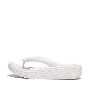 FitFlop Relieff Recovery Toe-Post Women's Sandals White | 430GDLHSC