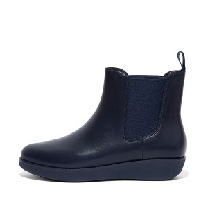 FitFlop Sumi Waterproof Leather Women's Chelsea Boots Navy | 308LXRDVP