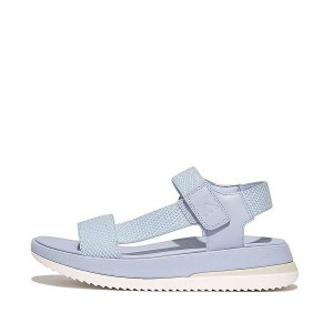 FitFlop Surff Two Tone Sports Webbing Leather Back-Strap Women's Sandals Blue | 601JMSTYB