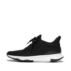 FitFlop Vitamin Ffx Knit Sports Women's Sneakers Black | 412YUQMHA