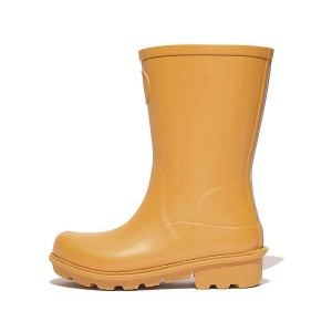 FitFlop Wonderwelly Junior Ergonomic Wellington Kids' Rain Boots Yellow | 528XUADMN