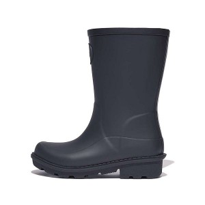 FitFlop Wonderwelly Junior Ergonomic Wellington Kids' Rain Boots Navy | 549KYCHDT