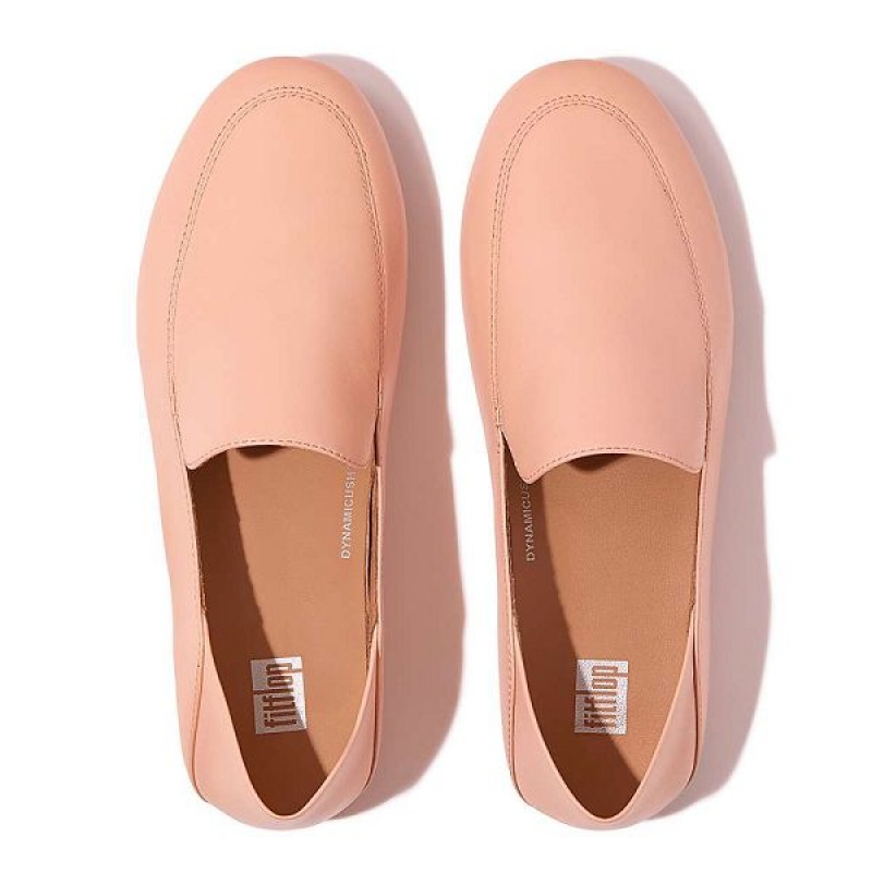 FitFlop Allegro Crush Back Leather Loafers Women's Loafers Coral | 467TMUBXO