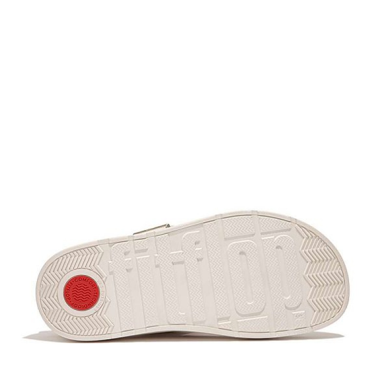 FitFlop Gen-Ff Buckle Leather Toe-Post Women's Sandals White | 042WGAFZY