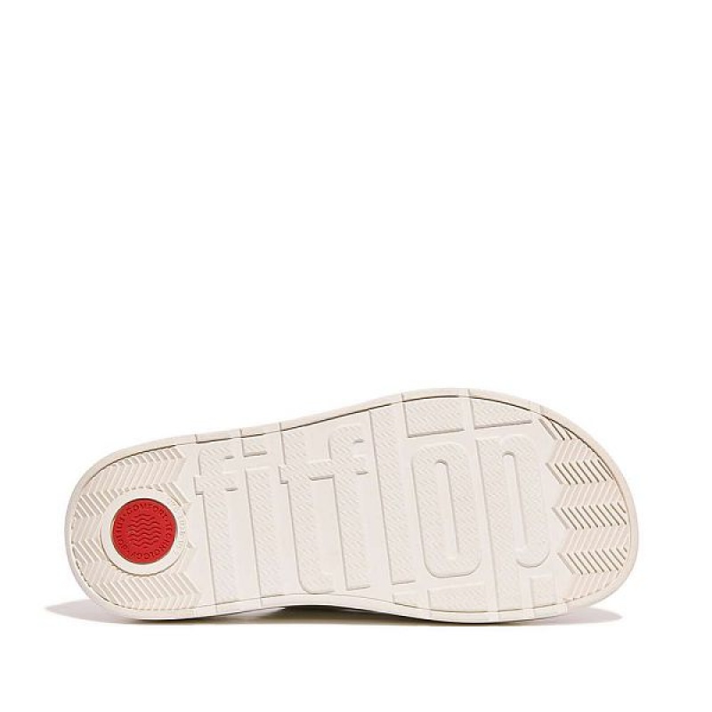 FitFlop Gen-Ff Buckle Two Bar Leather Women's Slides White | 783CUTYKZ