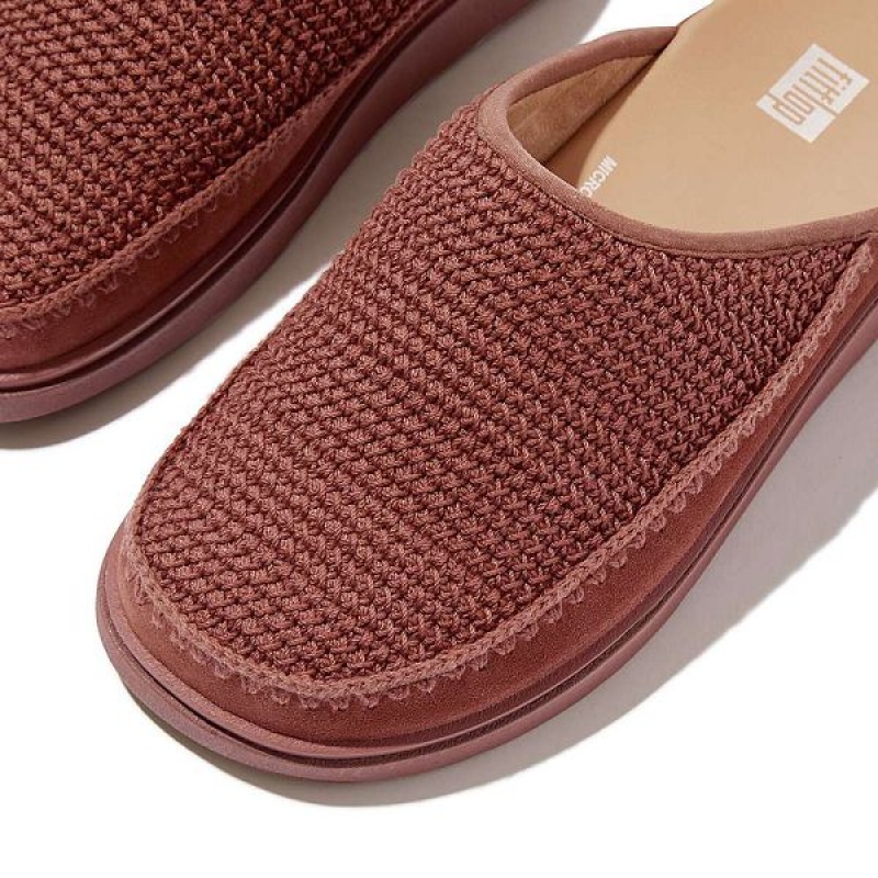 FitFlop Gen-Ff E01 Crochet Women's Mules Brown | 872HBLPFG