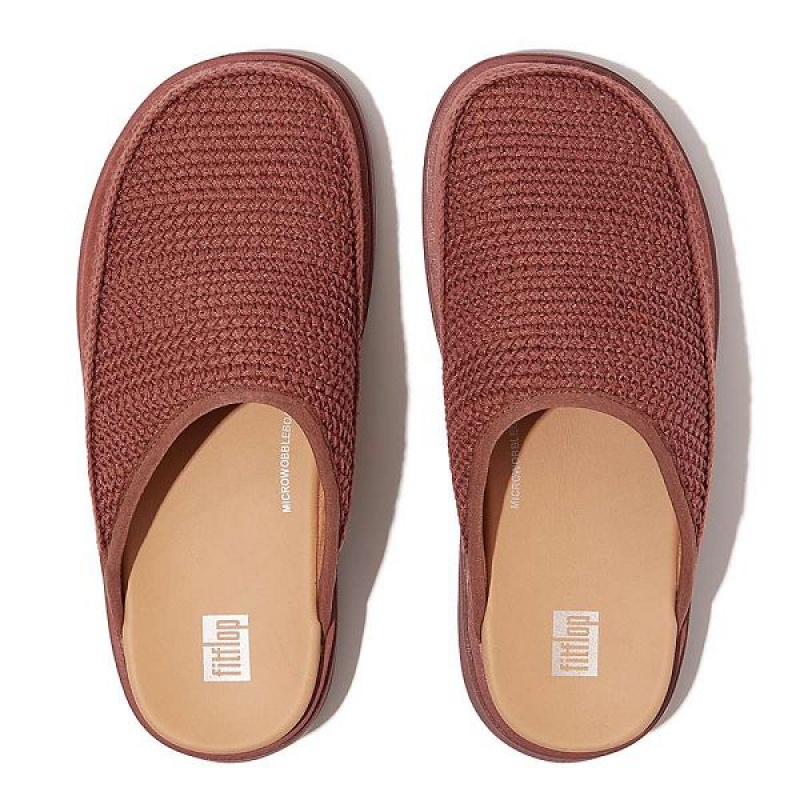 FitFlop Gen-Ff E01 Crochet Women's Mules Brown | 872HBLPFG