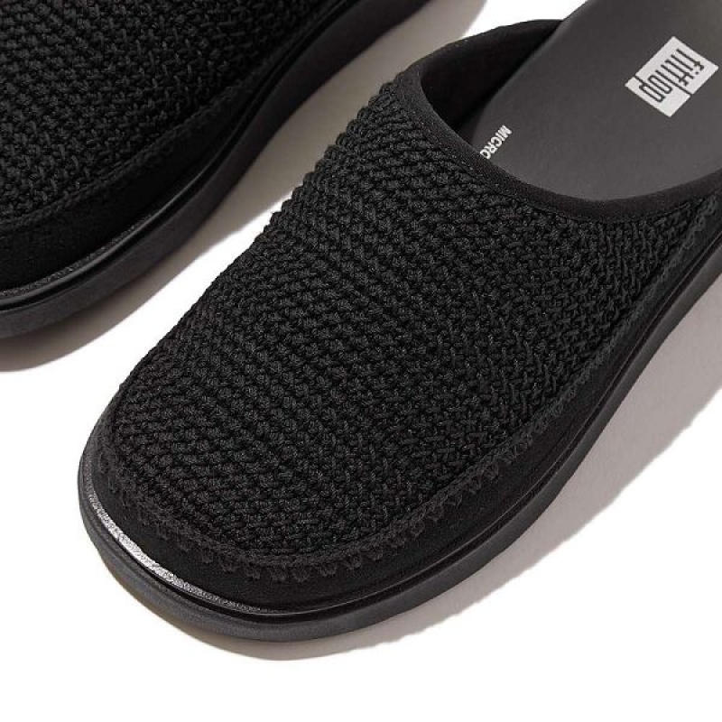 FitFlop Gen-Ff E01 Crochet Women's Mules Black | 139XFBSWT