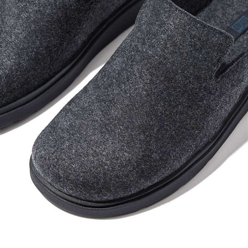 FitFlop Gen-Ff E01 Felt Men's Mules Navy | 986MXRWON