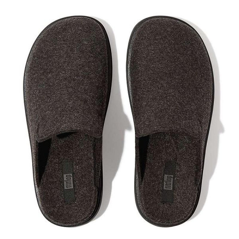 FitFlop Gen-Ff E01 Felt Women's Mules Black | 375QLWGOE