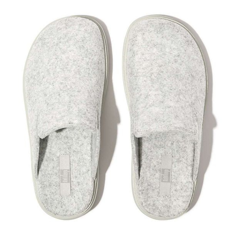 FitFlop Gen-Ff E01 Felt Women's Mules Grey | 986GVHDOF