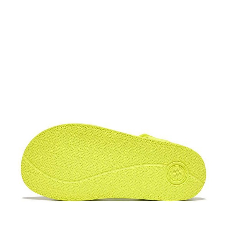 FitFlop Iqushion Junior Ergonomic Back-Strap Kids' Sandals Yellow | 590OIVNJQ