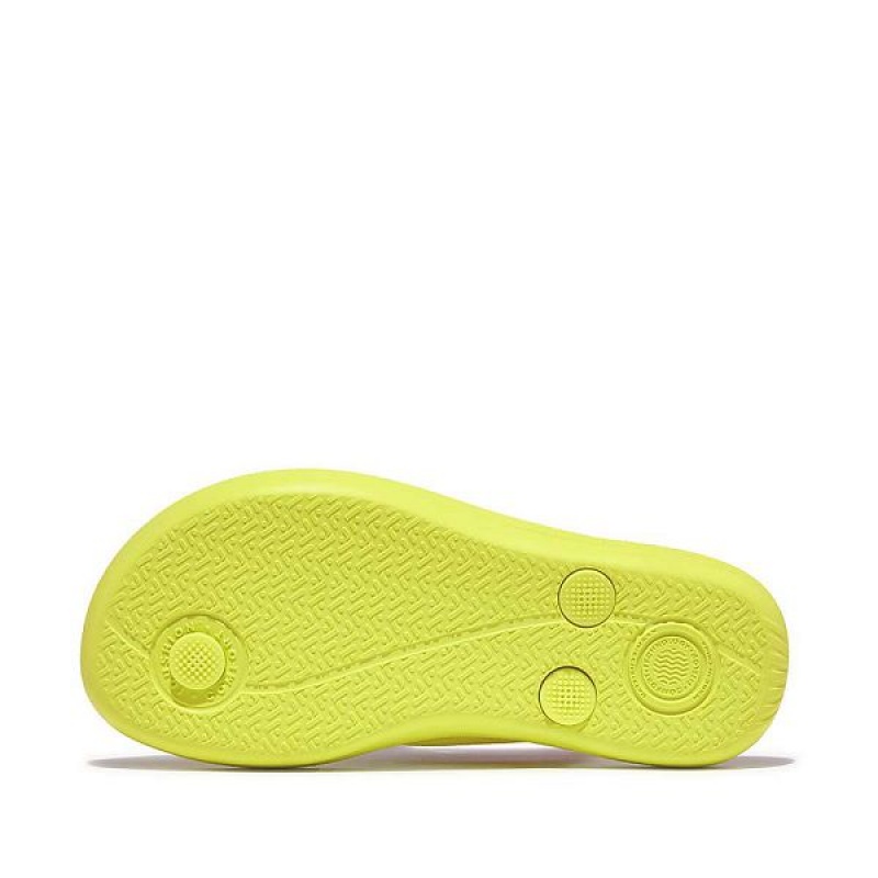 FitFlop Iqushion Junior Ergonomic Kids' Flip Flops Yellow | 548WEKBIC