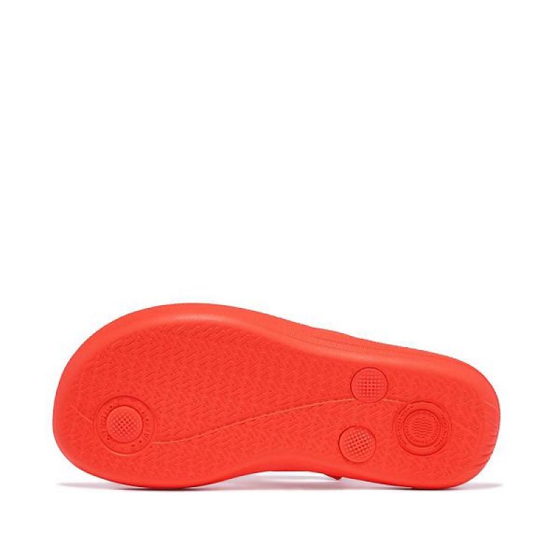 FitFlop Iqushion Junior Ergonomic Kids' Flip Flops Orange | 763TGOSEW