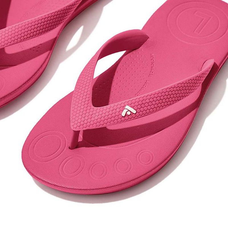 FitFlop Iqushion Junior Ergonomic Kids' Flip Flops Pink | 369WXUSZC