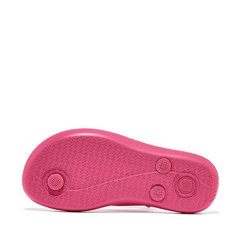 FitFlop Iqushion Junior Ergonomic Kids' Flip Flops Pink | 369WXUSZC