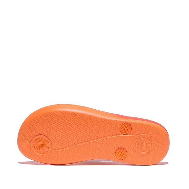 FitFlop Iqushion Junior Ombre Ergonomic Kids' Flip Flops Red / Coral | 456EUMOLR