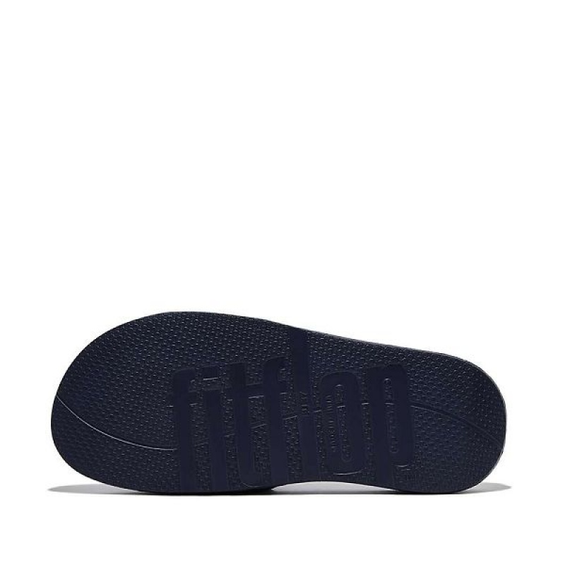 FitFlop Iqushion Pool Women's Slides Navy | 702EVONCD