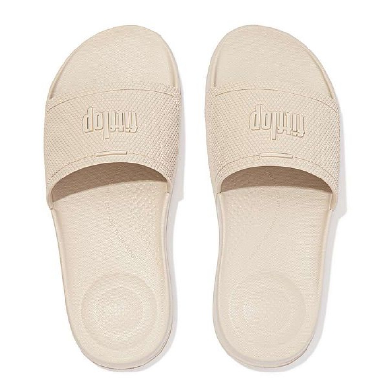 FitFlop Iqushion Pool Women's Slides White | 390YCUGHR