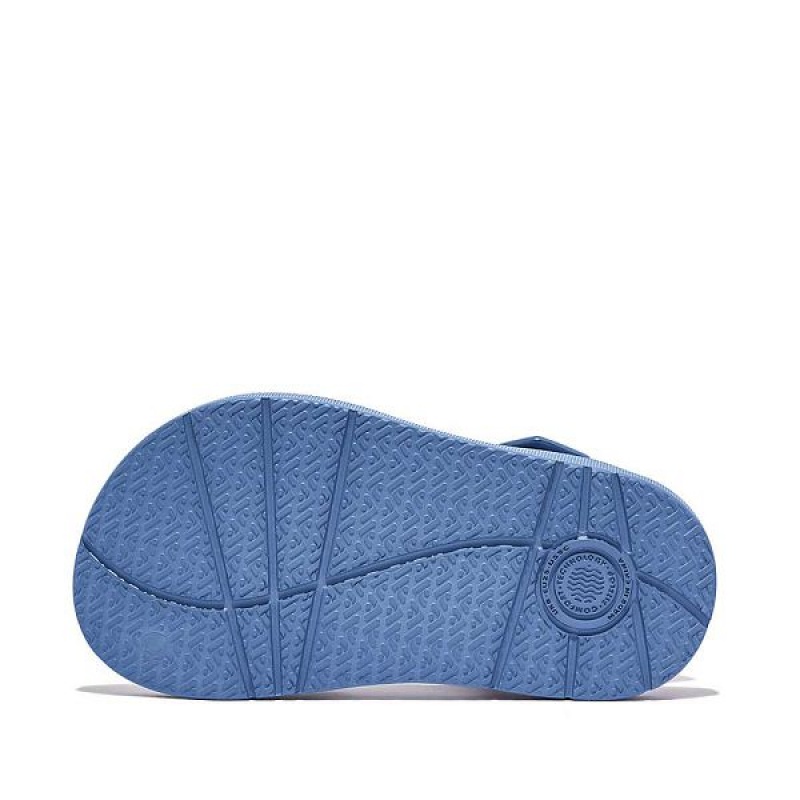 FitFlop Iqushion Toddler Ergonomic Back-Strap Kids' Sandals Blue | 154IONGHM