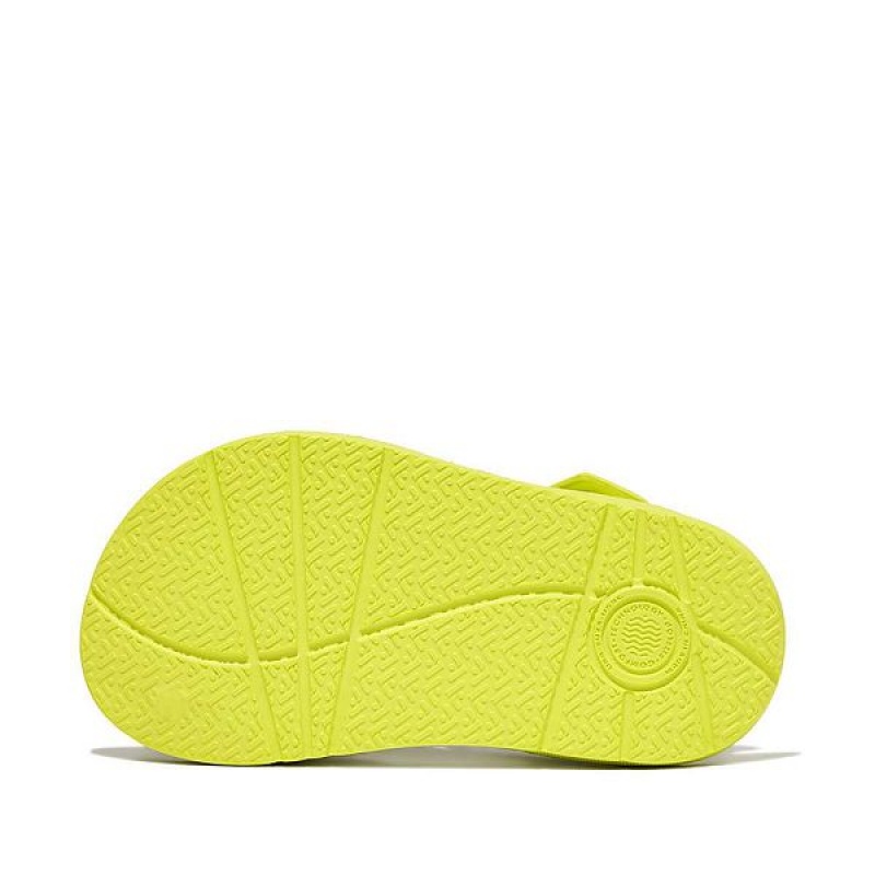 FitFlop Iqushion Toddler Ergonomic Back-Strap Kids' Sandals Yellow | 784PFDUOE