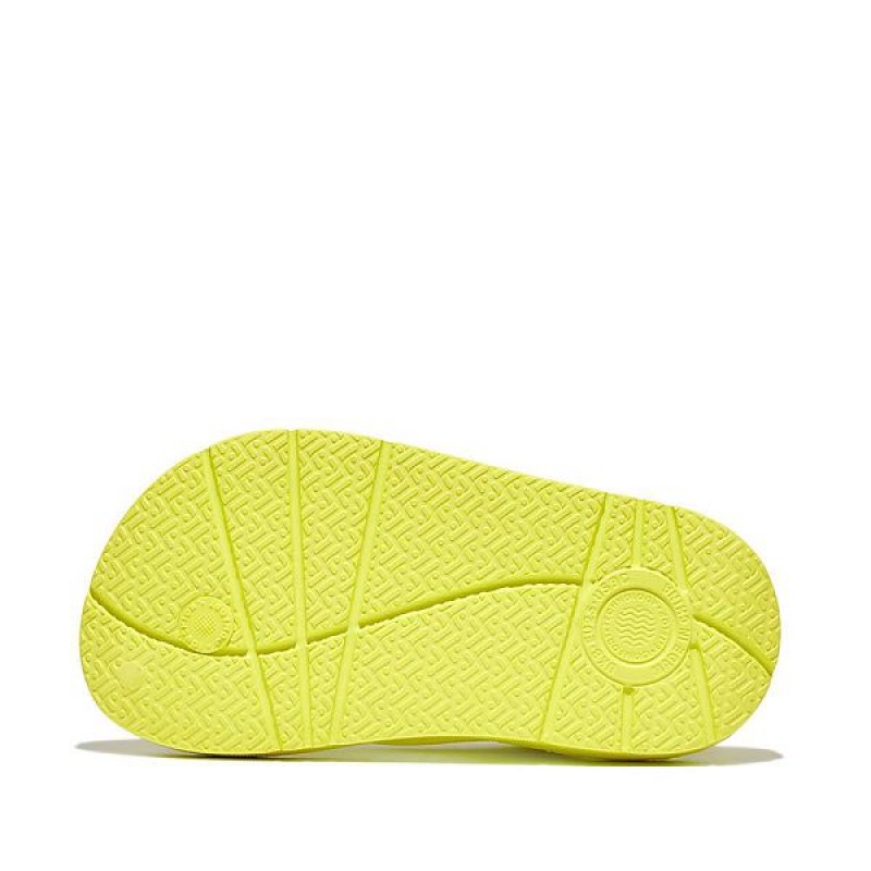 FitFlop Iqushion Toddler Ergonomic Back-Strap Kids' Flip Flops Yellow | 456NEWPZC