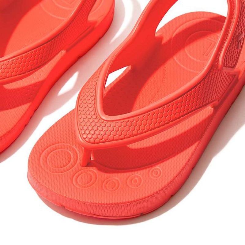 FitFlop Iqushion Toddler Ergonomic Back-Strap Kids' Flip Flops Orange | 507RWFOMV