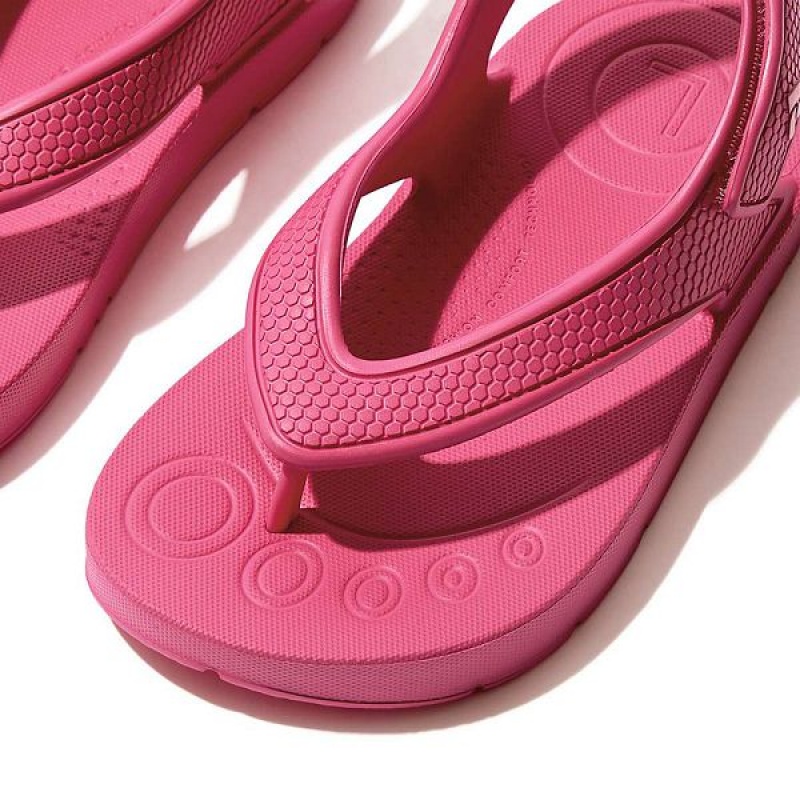 FitFlop Iqushion Toddler Ergonomic Back-Strap Kids' Flip Flops Pink | 783DPAOJF