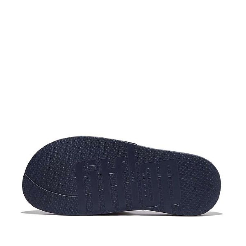 FitFlop Iqushion Two Bar Buckle Women's Slides Navy | 543IURMVX