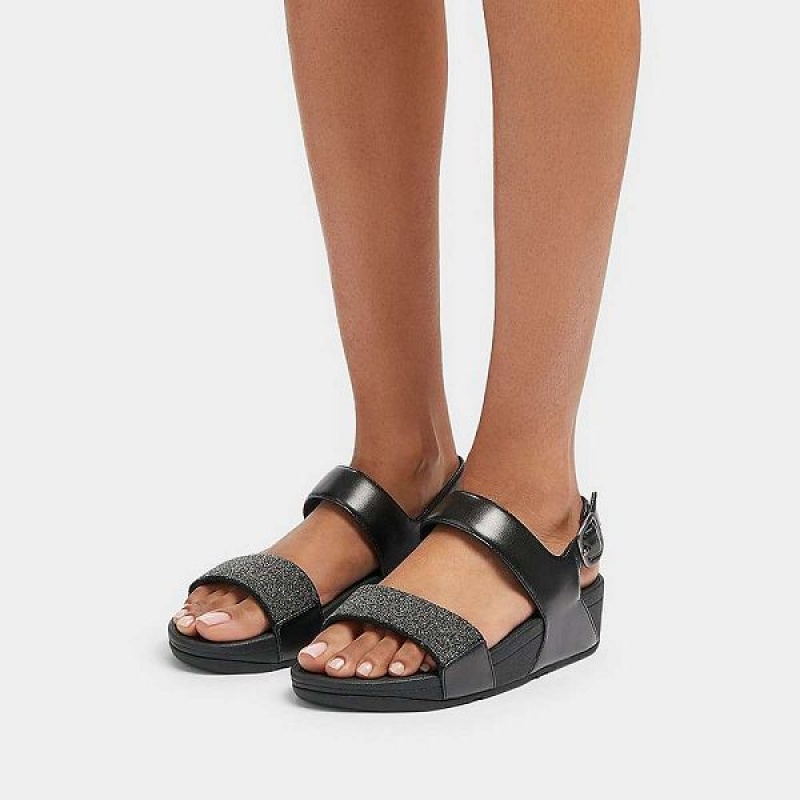 FitFlop Lulu Opul Back-Strap Women's Sandals Black | 429CZOYGL