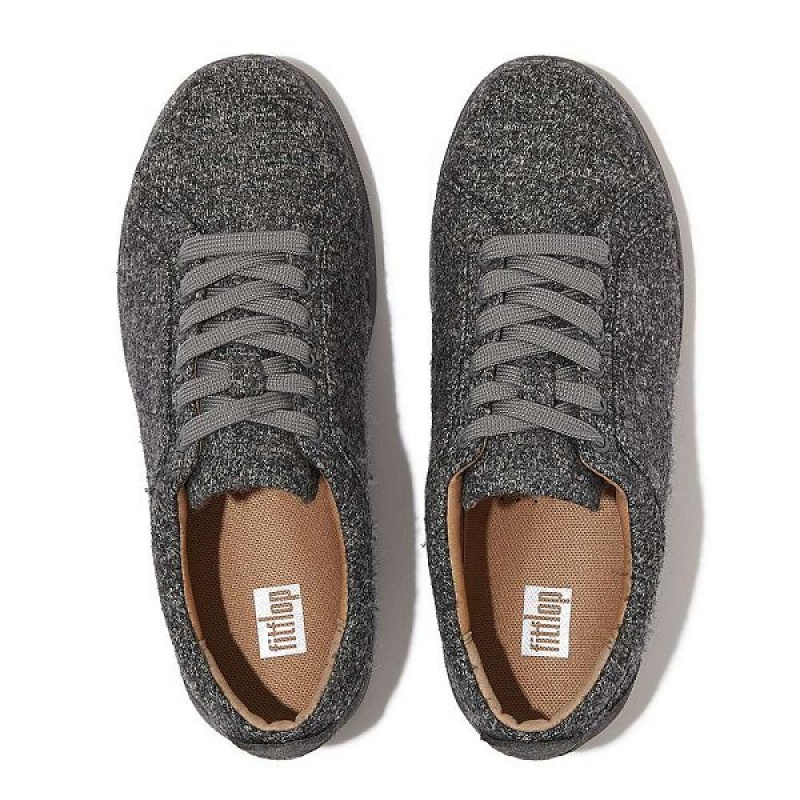 FitFlop Rally E01 Merino Wool Mix Women's Sneakers Grey | 839ENPOMC