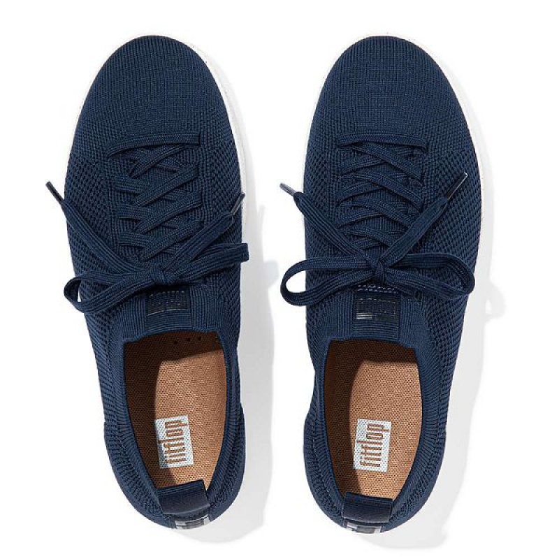 FitFlop Rally E01 Multi Knit Women's Sneakers Navy | 089RKPOMN