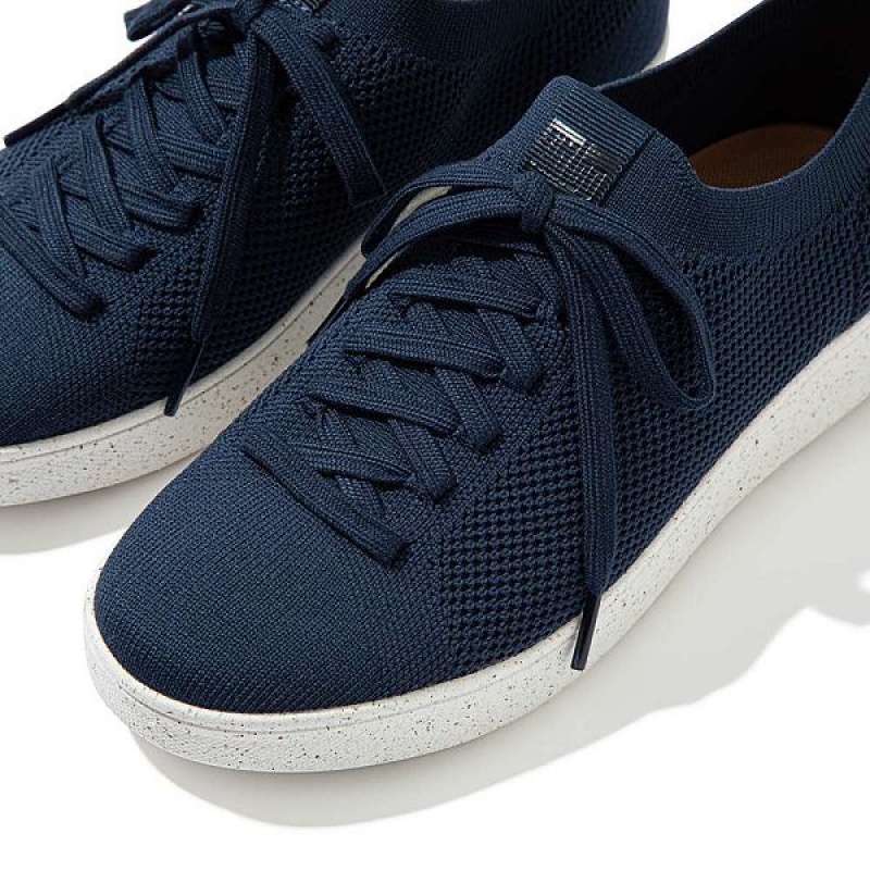 FitFlop Rally E01 Multi Knit Women's Sneakers Navy | 089RKPOMN