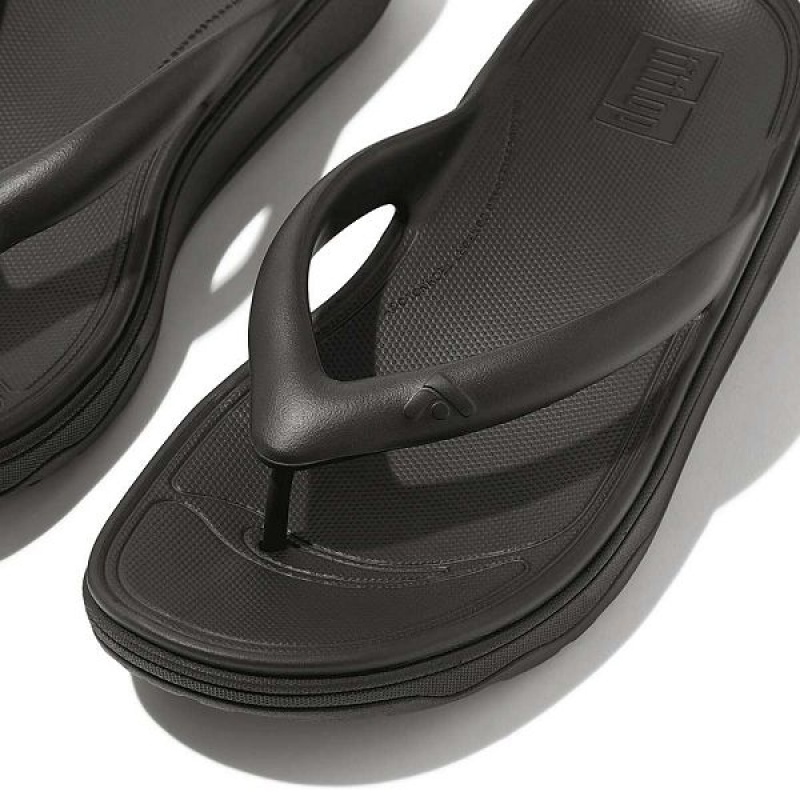 FitFlop Relieff Recovery Toe-Post Women's Sandals Black | 845YFNZEQ