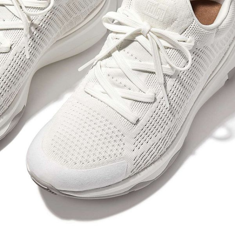 FitFlop Vitamin Ffx Knit Sports Men's Sneakers White | 530OKEJSR