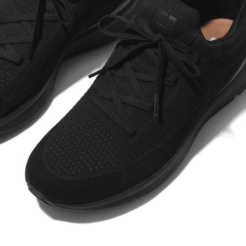 FitFlop Vitamin Ffx Knit Sports Men's Sneakers Black | 385OKRFPE