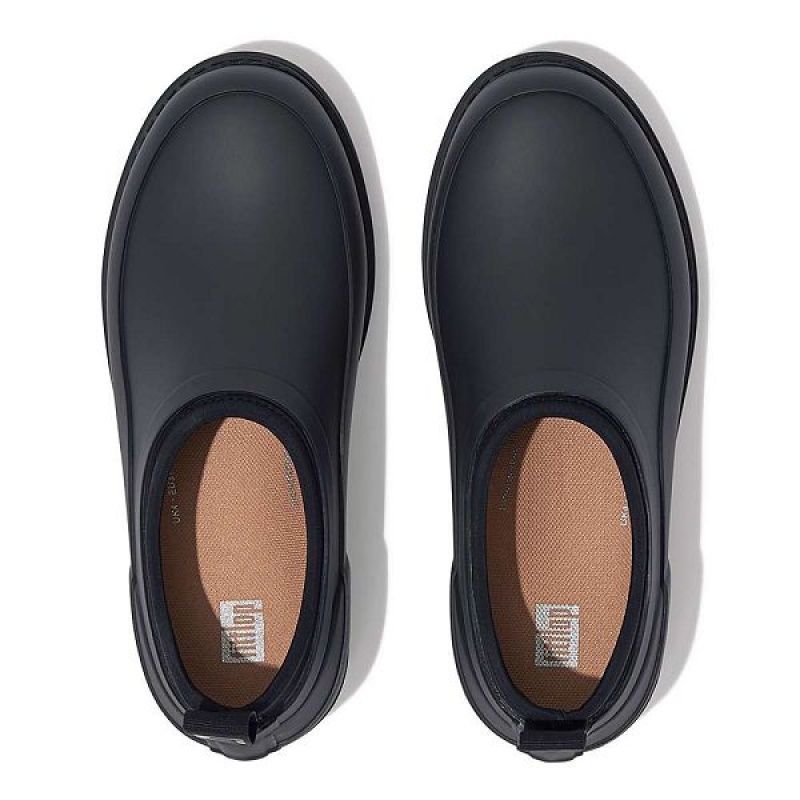 FitFlop Wonderclog Waterproof Rubber Women's Clogs Navy | 260AIJQNE