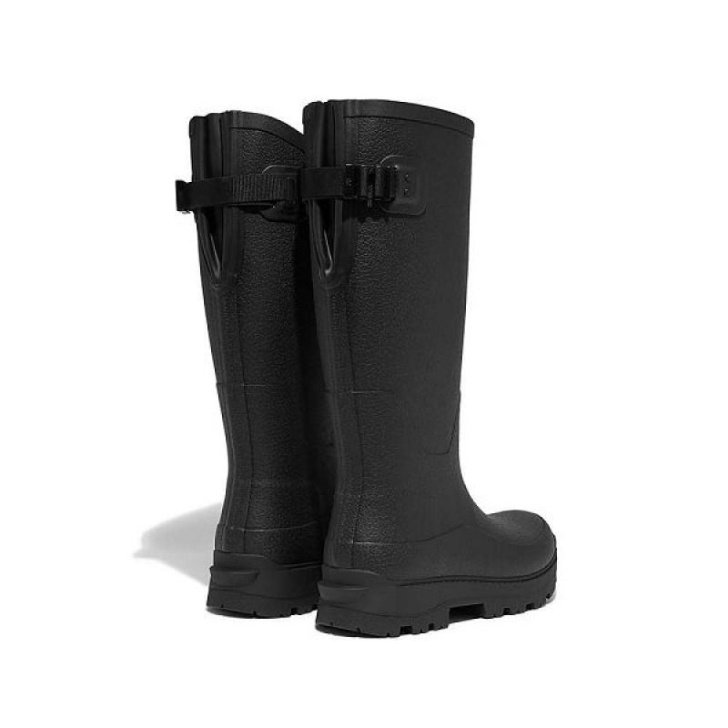 FitFlop Wonderwelly Atb High Performance Tall Wellington Women's Rain Boots Black | 260UBYFWR