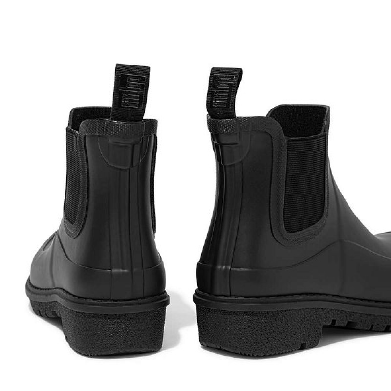 FitFlop Wonderwelly Chelsea Women's Rain Boots Black | 217NJAGBD